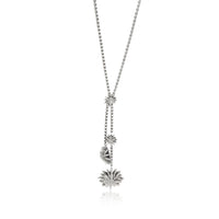 David Yurman Starburst Diamond Drop Necklace in  Sterling Silver 0.39 CTW