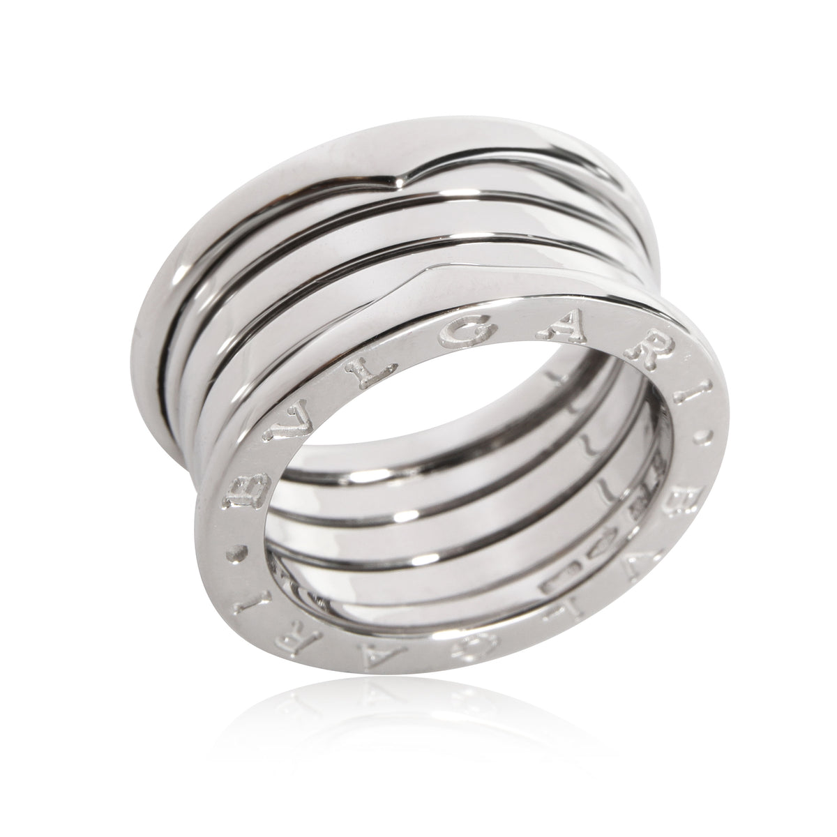 Bvlgari B.zero1 Four-Band Ring in 18k White Gold