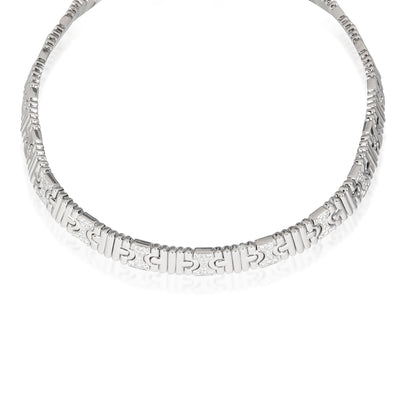 Bvlgari Parentesi Diamond Necklace in 18k White Gold 0.85 CTW