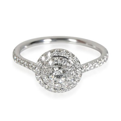 Tiffany & Co. Soleste Diamond Engagement Ring in Platinum 0.43 CTW.