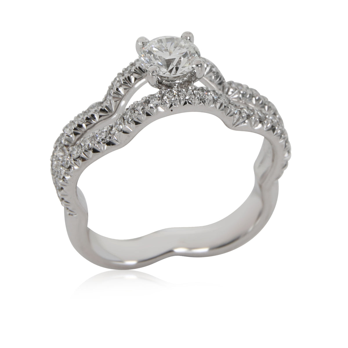 Chanel Camelia Diamond Engagement in Platinum F VVS1 0.71 CTW