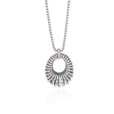 David Yurman Tempo Pendant in  Sterling Silver 0.84 CTW