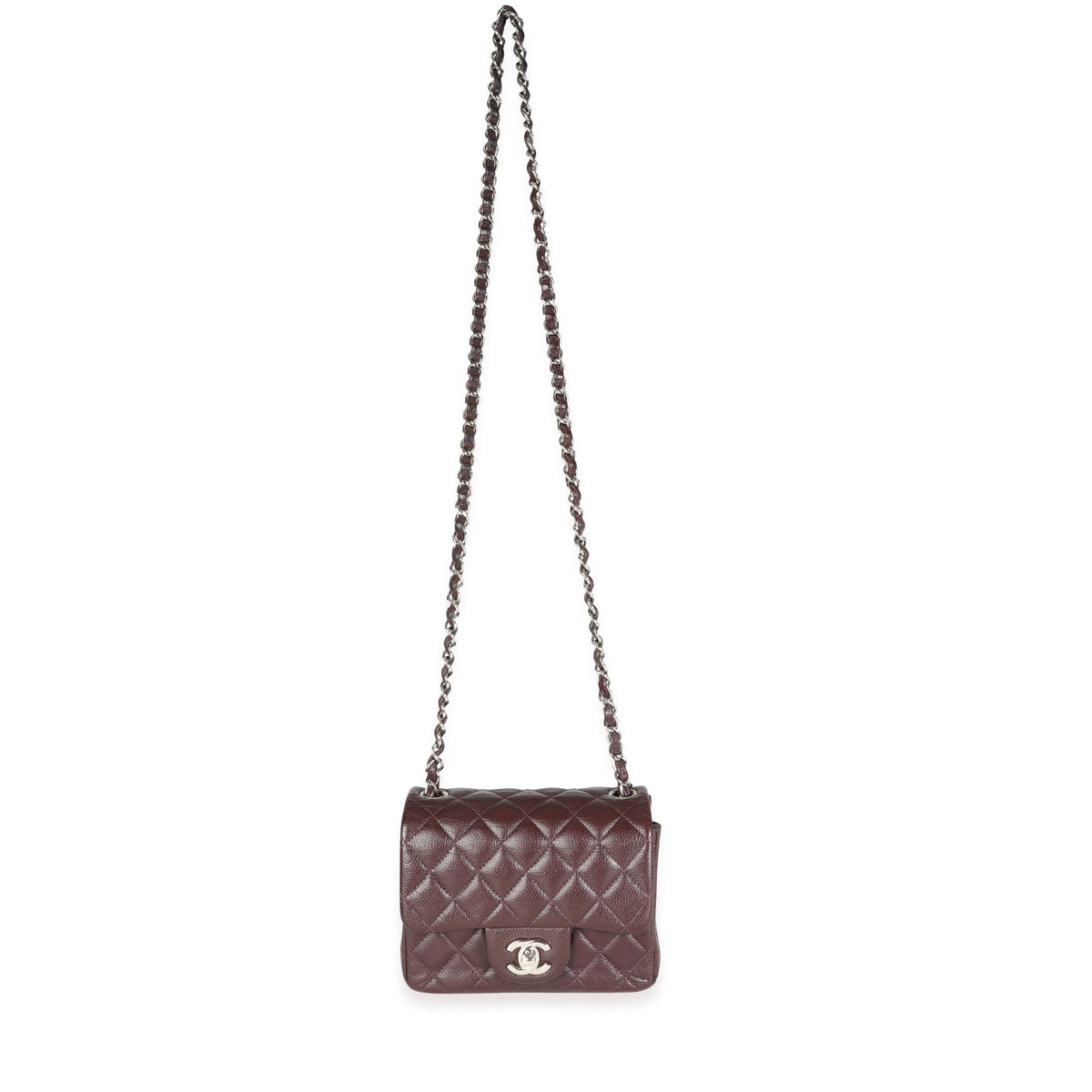 Chanel Raisin Chanel Raisin Caviar Quilted Classic Square Mini Flap Bag | myGemma ...