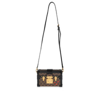 Louis Vuitton Monogram Canvas & Black Calfskin Petite Malle