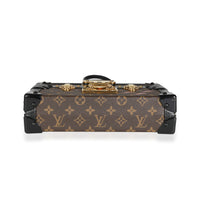 Louis Vuitton Monogram Canvas & Black Calfskin Petite Malle