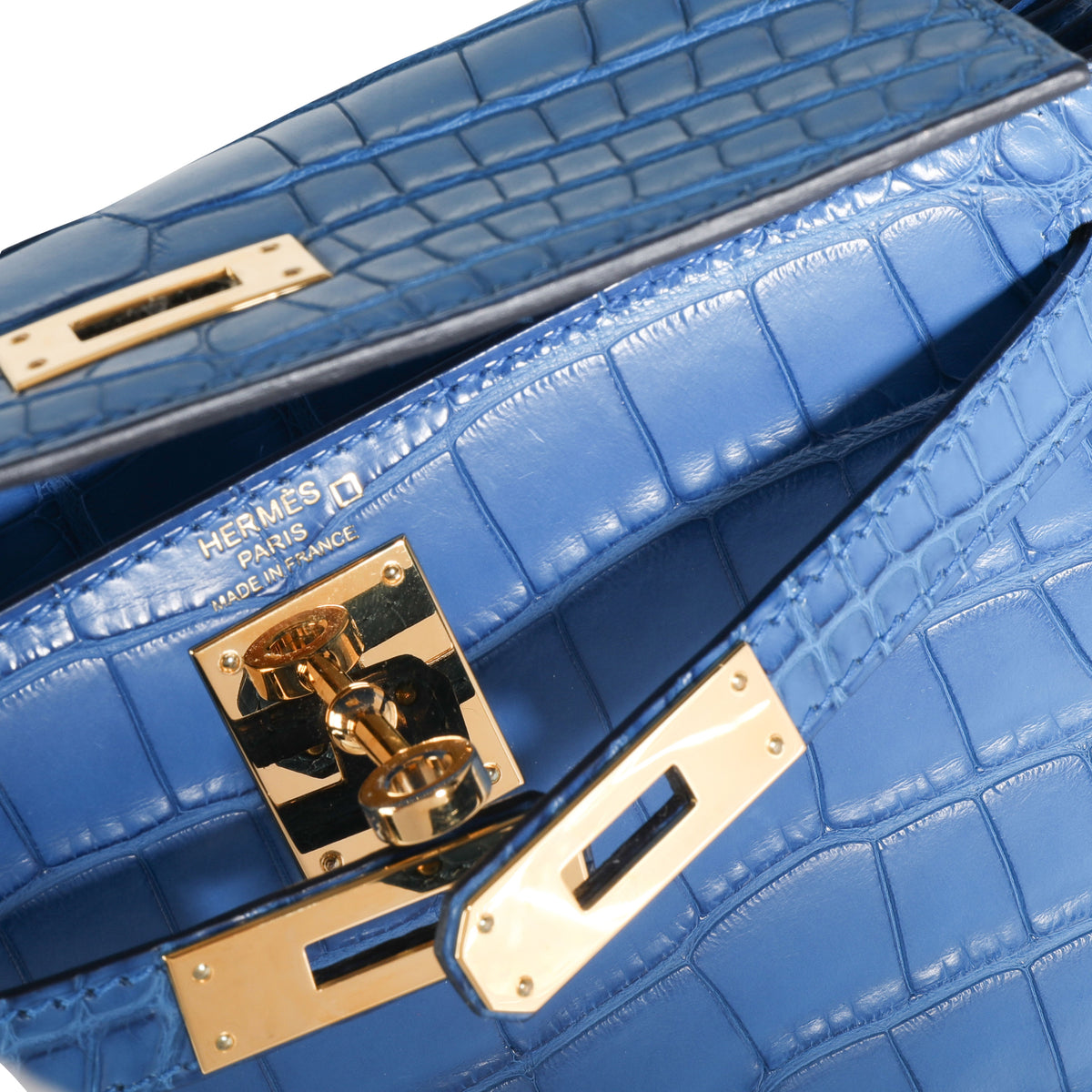Hermès Mykonos Matte Alligator Kelly Ado II Backpack GHW