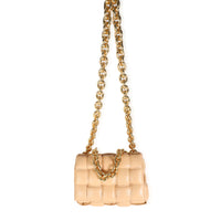 Bottega Veneta Almond Maxi Intrecciato Leather Chain Cassette Bag