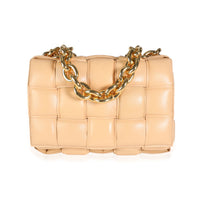 Bottega Veneta Almond Maxi Intrecciato Leather Chain Cassette Bag