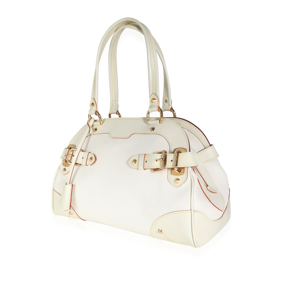 Louis Vuitton Cream/Off White Suhali Leather Le Radieux Bag Louis