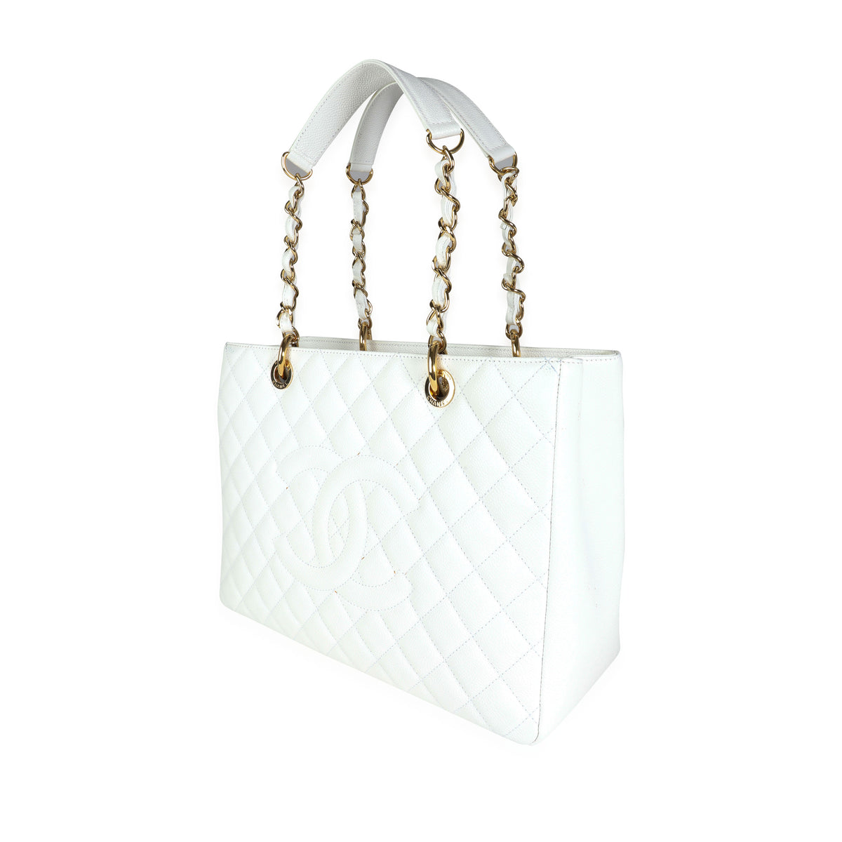 Chanel White Caviar Quilted Grand Shopping Tote, myGemma, CA