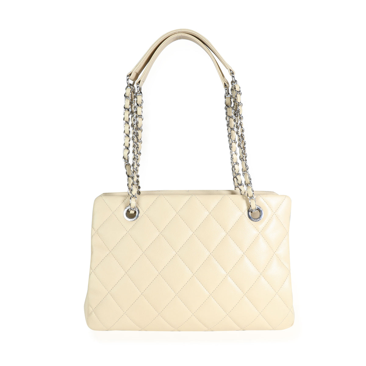 Chanel Light Beige Quilted Caviar Petite Timeless Tote, myGemma