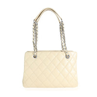 Chanel Light Beige Quilted Caviar Petite Timeless Tote