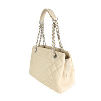 Chanel Light Beige Quilted Caviar Petite Timeless Tote