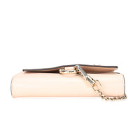Chloe Pale Pink Leather & Beige Suede Small Faye  Bag