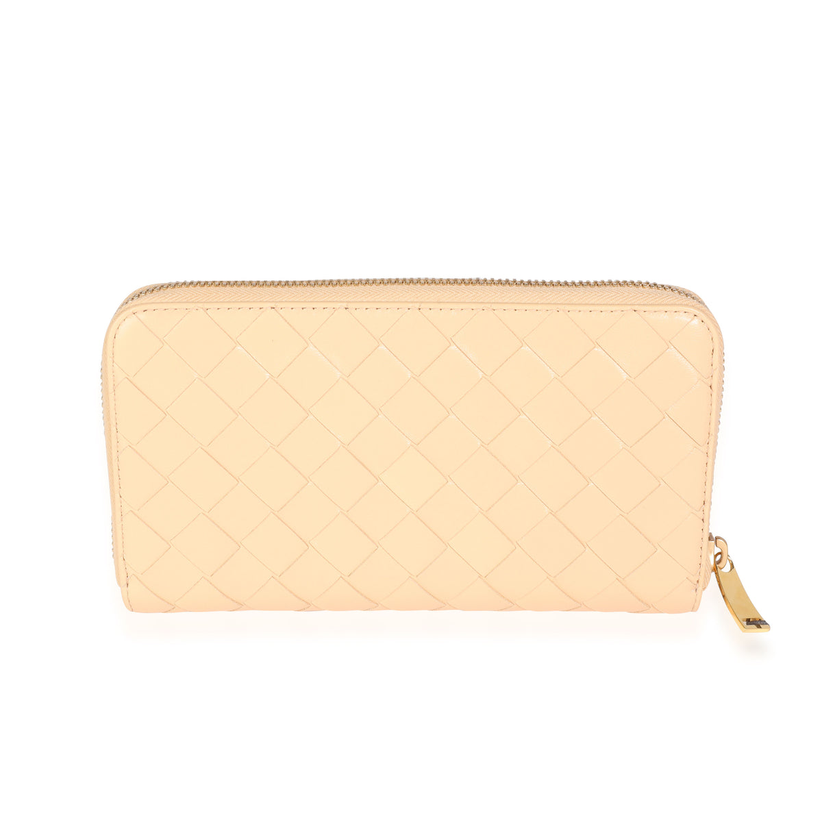 Bottega Veneta Woven Lambskin Zip Wallet