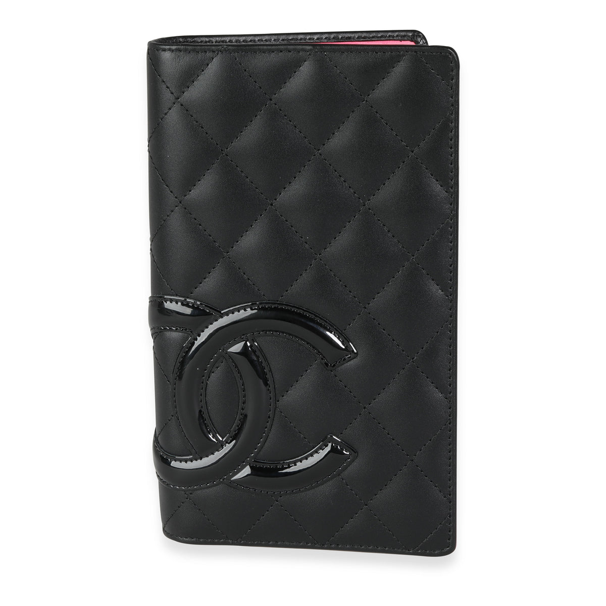 chanel black and white wallets leather