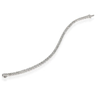 Four Prong Diamond Tennis Bracelet in 18k White Gold 8.00 CTW