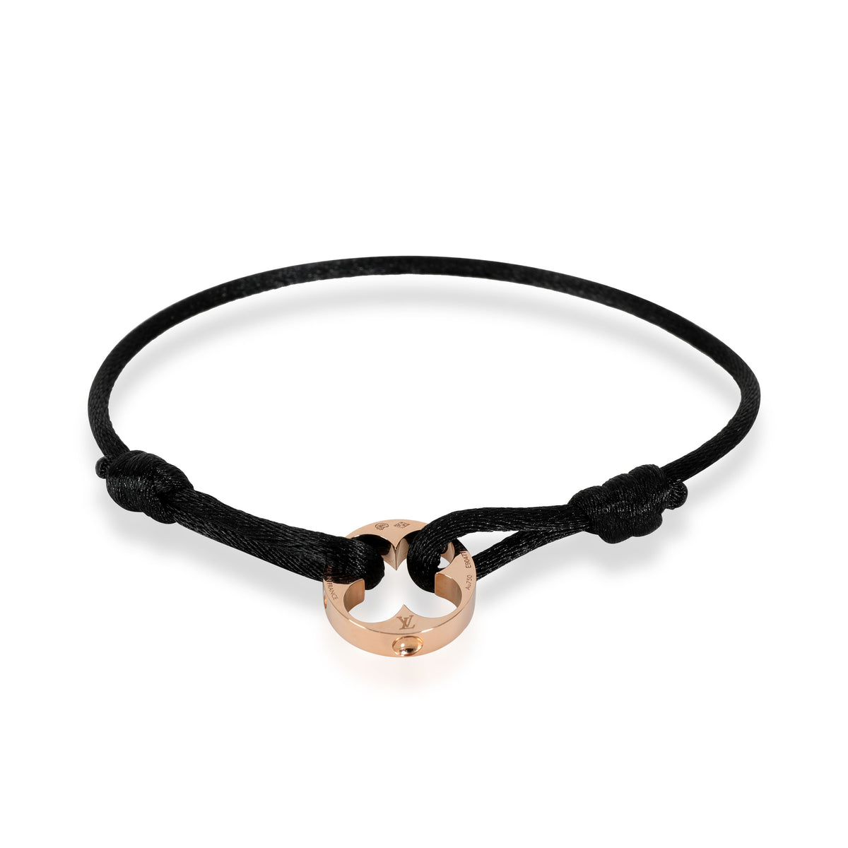Louis Vuitton 18k Rose Gold Empreinte Bracelet on Cord – I MISS