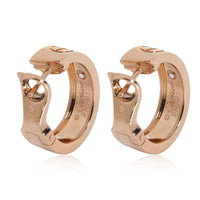 Cartier Love Diamond Hoop Earring in 18k Rose Gold 0.15 CTW