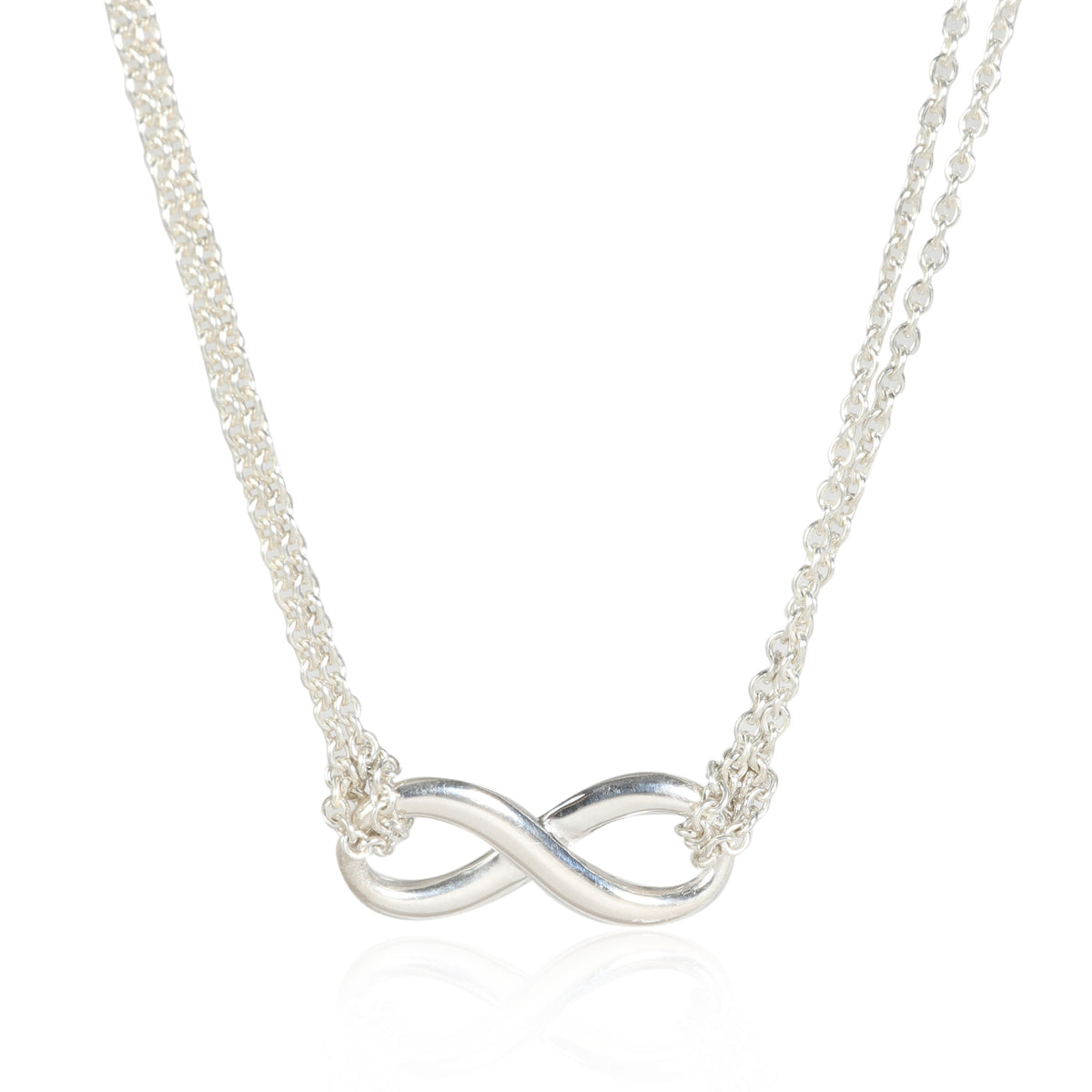 Tiffany & Co. Infinity Double Strand Necklace in  Sterling Silver