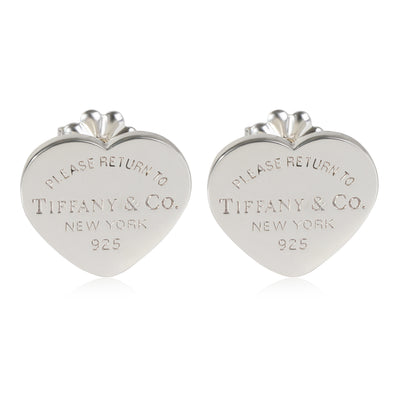 Tiffany & Co. Return To Tiffany Heart  Earrings in  Sterling Silver