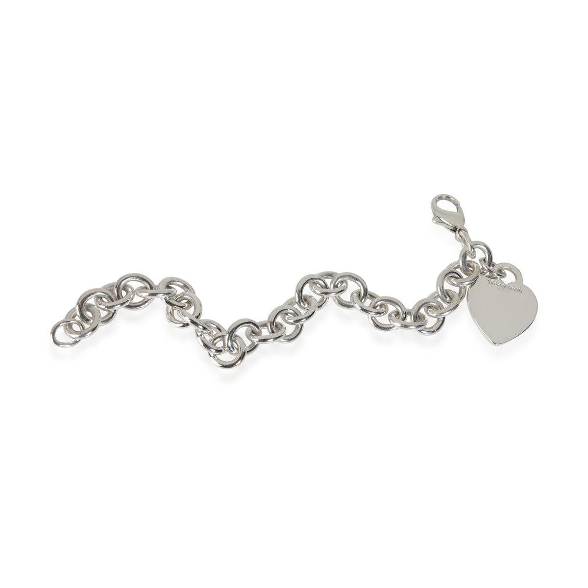 Tiffany & Co. Heart Tag Link Bracelet in  Sterling Silver