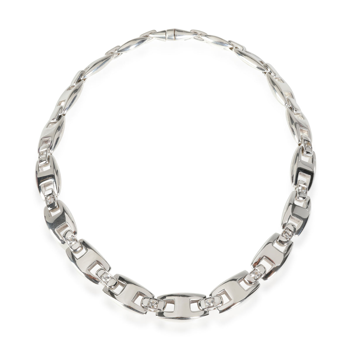 Hermès Cassiopee Sapphire Necklace in  Sterling Silver