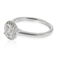 James Allen Halo Diamond Engagement Ring in 950 Platinum D VVS2 0.75 CTW