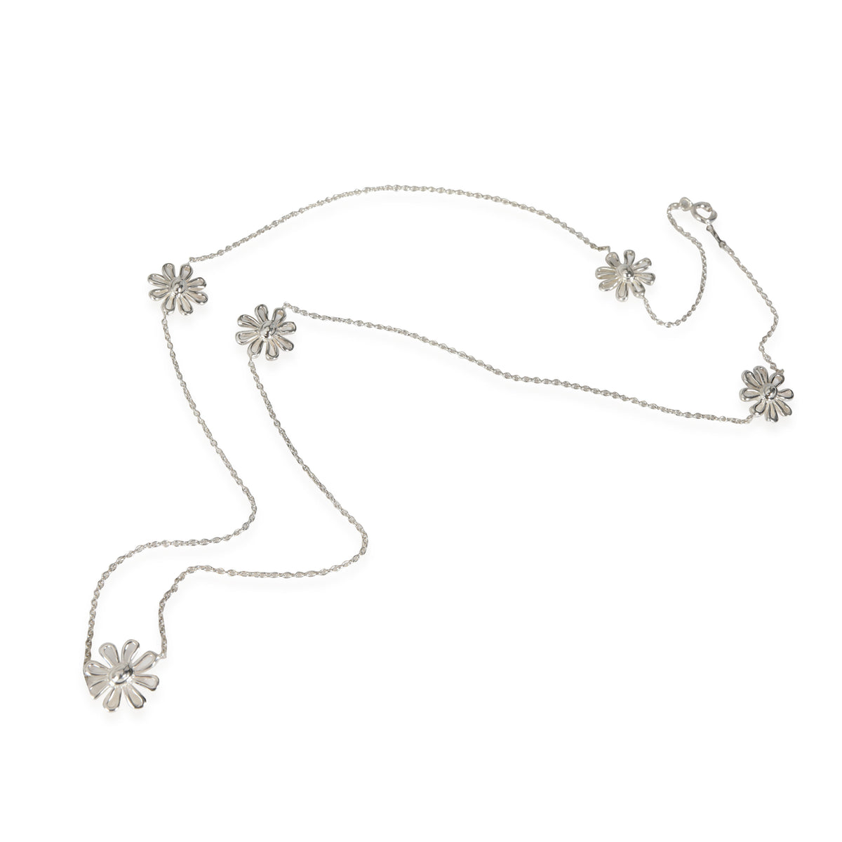 Tiffany & Co. Elsa Peretti Daisy Station Necklace in  Sterling Silver