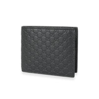 Gucci Black MicroGuccissima Leather Bi-Fold Signature Wallet