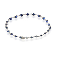 Tiffany & Co. Elsa Peretti Sapphire Color by the Yard Bracelet in Platinum