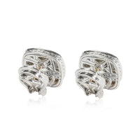 David Yurman Albion Prasiolite Diamond Earrings in  Sterling Silver 0.47 CTW