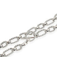 David Yurman Cushion Link Necklace in  Sterling Silver