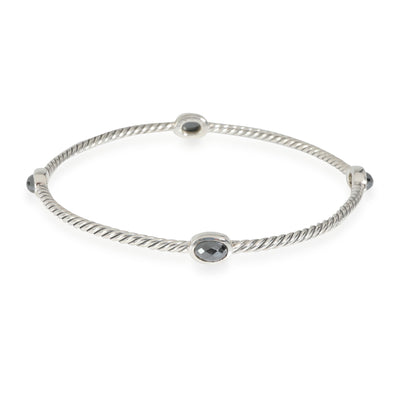 David Yurman Color Classics Hematite Bangle Set in  Sterling Silver