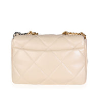 Chanel Beige Quilted Lambskin Large Chanel 19 Bag