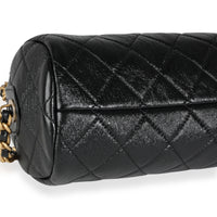 CHANEL Lambskin Quilted Small Bowling Bag Black 531953