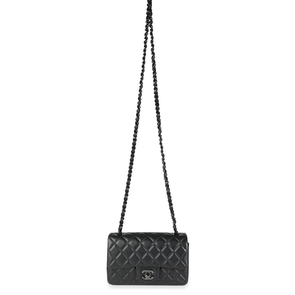 CHANEL, Bags, Chanel Classic Flap Rectangle So Black Mini 2b