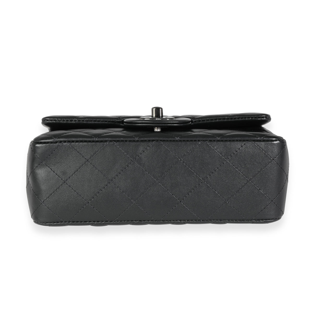 Chanel So Black Lambskin Mini Rectangular Classic Single Flap Bag ...