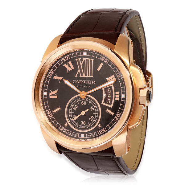 Cartier Calibre de Cartier W7100007 Men's Watch in 18kt Rose Gold