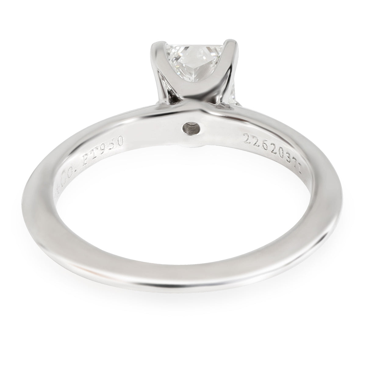 Tiffany & Co. Diamond Engagement Ring in Platinum G VS1 0.59 CTW