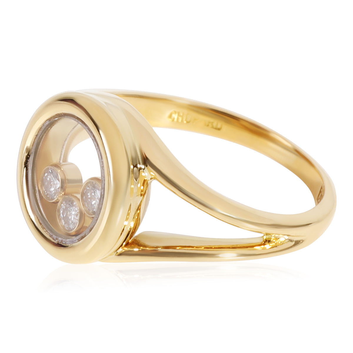 Chopard Happy Diamonds Icon Ring in 18k Yellow Gold 0.17 CTW