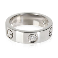 Cartier Love Diamond Ring in 18k White Gold 0.22 CTW