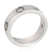 Cartier Love Diamond Ring in 18k White Gold 0.22 CTW