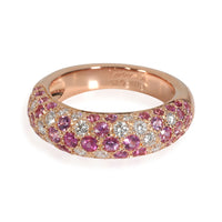 Cartier Etincelle Pink Sapphire & Diamond Ring in 18k Rose Gold Pink 0.36 CTW