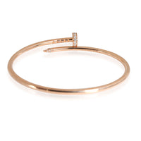 Cartier Juste Un Clou Diamond Bracelet in 18K Rose Gold 0.18 CTW