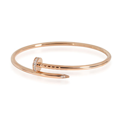 Cartier Juste Un Clou Diamond Bracelet in 18K Rose Gold 0.18 CTW