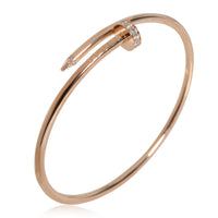 Cartier Juste Un Clou Diamond Bracelet in 18K Rose Gold 0.18 CTW