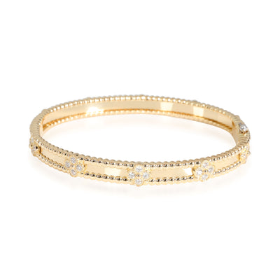 Van Cleef & Arpels Perlee Diamond Bracelet in 18k Yellow Gold 0.69 CTW