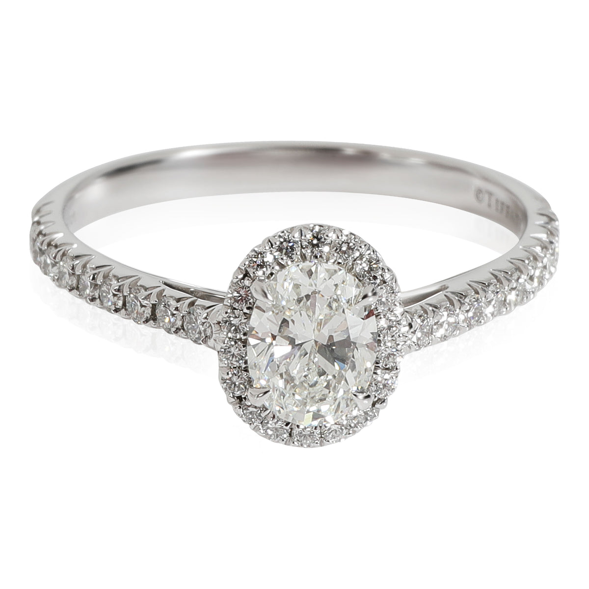 Tiffany & Co. Soleste Diamond  Engagement Ring in Platinum H VVS2 0.70