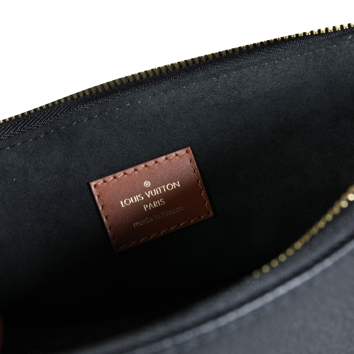 Louis Vuitton Monogram Canvas & Black Leather V Tote MM